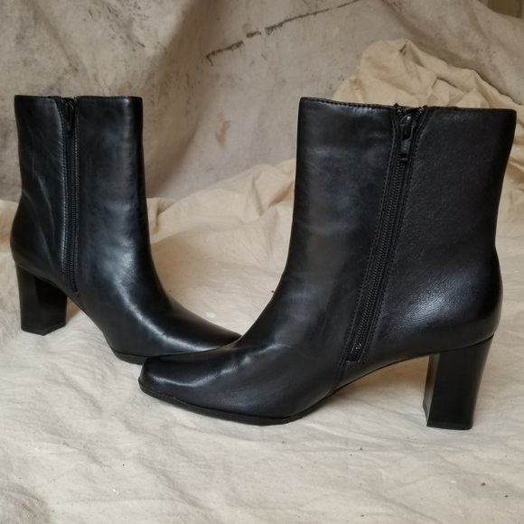 East 5th Women’s Leather Ankle Boots Black 8M - Picture 12 of 16
